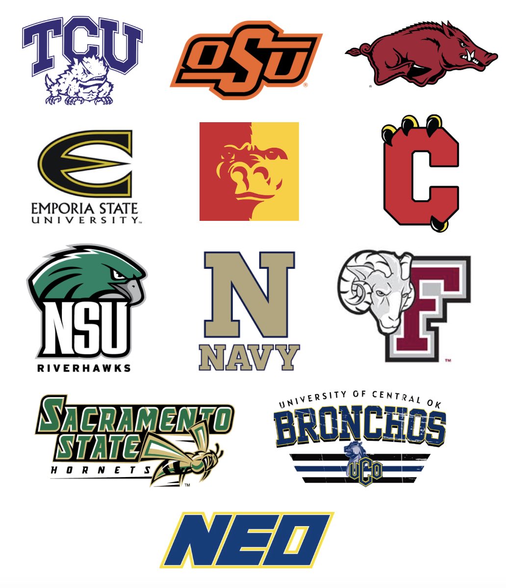 Muskogee Football (@roughernation) on Twitter photo It’s been busy! We wanna thank all of these schools for stopping by Rougher Village the past couple of weeks! <a href="/Red_Raven_FB/">Coffeyville Football</a> <a href="/TCUFootball/">TCU Football</a> <a href="/RazorbackFB/">Arkansas Razorback Football</a> <a href="/NEOFootball/">NEO Coaching Staff</a> <a href="/NavyFB/">Navy Football</a> <a href="/pittstate/">Pittsburg State</a> <a href="/CowboyFB/">OSU Cowboy Football</a> <a href="/NSU_Football/">Northeastern State Football</a> <a href="/ucobronchofb/">UCO Football</a> <a href="/sacstate/">Sacramento State</a> <a href="/FORDHAMFOOTBALL/">Fordham Football</a> It’s been busy! We wanna thank all of these schools for stopping by Rougher Village the past couple of weeks! <a href="/Red_Raven_FB/">Coffeyville Football</a> <a href="/TCUFootball/">TCU Football</a> <a href="/RazorbackFB/">Arkansas Razorback Football</a> <a href="/NEOFootball/">NEO Coaching Staff</a> <a href="/NavyFB/">Navy Football</a> <a href="/pittstate/">Pittsburg State</a> <a href="/CowboyFB/">OSU Cowboy Football</a> <a href="/NSU_Football/">Northeastern State Football</a> <a href="/ucobronchofb/">UCO Football</a> <a href="/sacstate/">Sacramento State</a> <a href="/FORDHAMFOOTBALL/">Fordham Football</a>