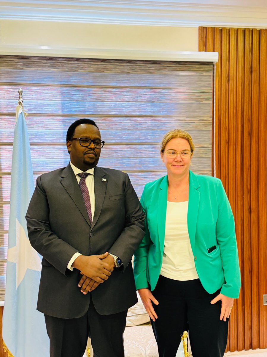 The Deputy Prime Minister <a href="/SalahJama/">Salah Jama</a> held a constructive meeting with UK Director General <a href="/HarrietLMathews/">Harriet Mathews</a> to discuss national and regional political developments, address humanitarian needs in Somalia, and explore efforts to strengthen climate resilience.