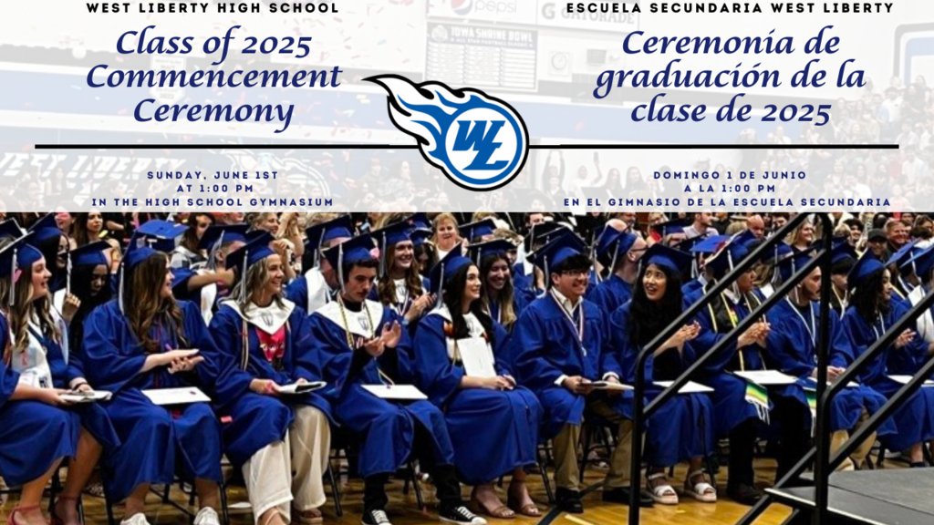 WestLibertyCSD's tweet image. Join us on Sunday, June 1st in the High School gymnasium, as we honor and celebrate the Class of 2025 at their Commencement Ceremony!  #wlcomets #classof2025 #graduation