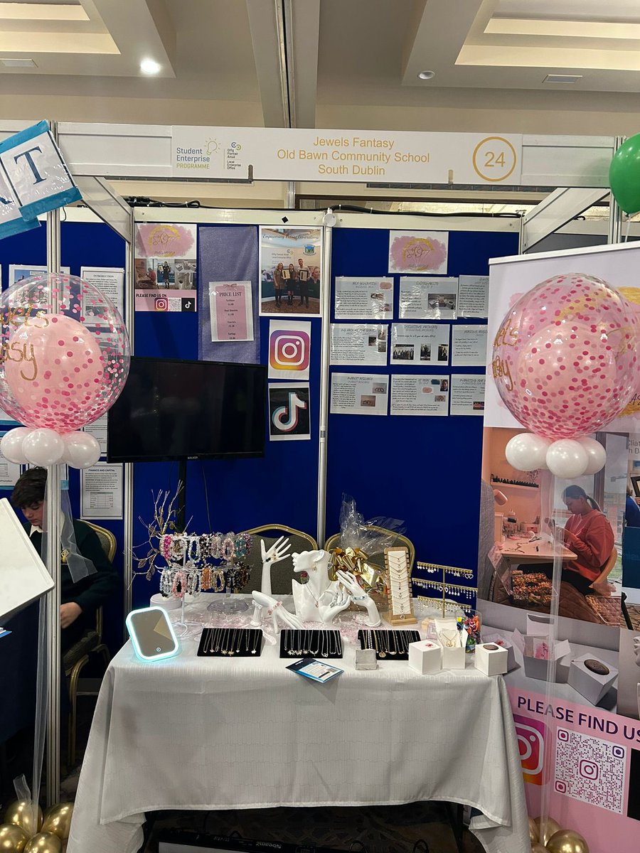 Well done to Ema who represented <a href="/OldBawnCS/">Old Bawn Community School</a> so well in the National Enterprise Final today in Mullingar! 👏👏Congratulations on getting to the final. Well done to Ema’s teacher Mr Carey! #StudentEnterprise <a href="/sdublincoco/">SDCC</a>