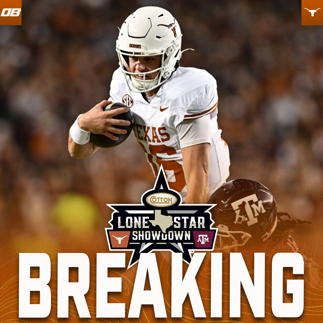 BREAKING: Kickoff for this Season’s Cotton Holdings Lone Star Showdown in Austin has been set for Friday, November 28, at 6:30 p.m. CT, the schools announced Thursday 🤘

More Details: texas.forums.rivals.com/threads/texas-…