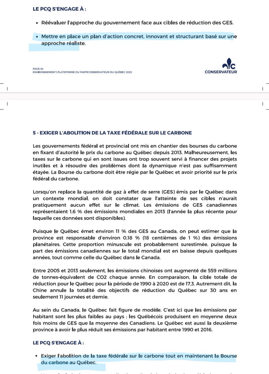 RaffaelCavalie1's tweet image. La méthode Duhaime, c'est de dire que le PCQ est le seul parti opposé à la bourse du carbone québécoise alors que le programme actuel du PCQ, toujours en vigueur, veut la maintenir.
Opportunisme quand tu nous tiens...