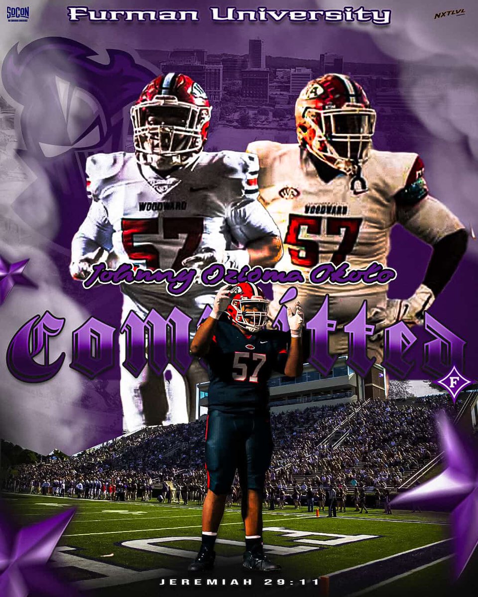 Johnny Okolo (@johnoziama) on Twitter photo COMMITTED GO DINS🟪⬜️
#APTTMH #AGTG
<a href="/WAAcademyFB/">Woodward Academy Football_Georgia</a>
<a href="/PaladinFootball/">Furman Football</a>
<a href="/Davis33Coach/">CoachRyanDavis33</a>
<a href="/RecruitGeorgia/">Recruit Georgia</a> COMMITTED GO DINS🟪⬜️
#APTTMH #AGTG
<a href="/WAAcademyFB/">Woodward Academy Football_Georgia</a>
<a href="/PaladinFootball/">Furman Football</a>
<a href="/Davis33Coach/">CoachRyanDavis33</a>
<a href="/RecruitGeorgia/">Recruit Georgia</a>