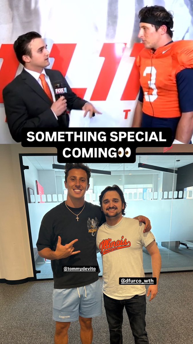 Dante J Furco (@dantefurco) on Twitter photo Something Special Coming👀
Was my pleasure getting to sit down and have lunch with <a href="/tommydevito007/">Tommy DeVito</a> yesterday afternoon…
We have something cool dropping later this week🏈 Something Special Coming👀
Was my pleasure getting to sit down and have lunch with <a href="/tommydevito007/">Tommy DeVito</a> yesterday afternoon…
We have something cool dropping later this week🏈