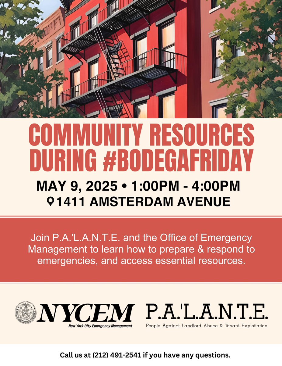 Happening tomorrow with the New York City Office of  Emergency Management🙏 #BodegaFriday #yourcityyourpalante