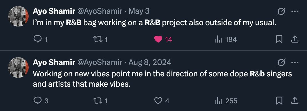 I KNOW WHO <a href="/AyoShamir/">Ayo Shamir</a> HAS BEEN WORKIN' WITH! 👀

Smooth with a EDGE to it! 🔥🔥🔥