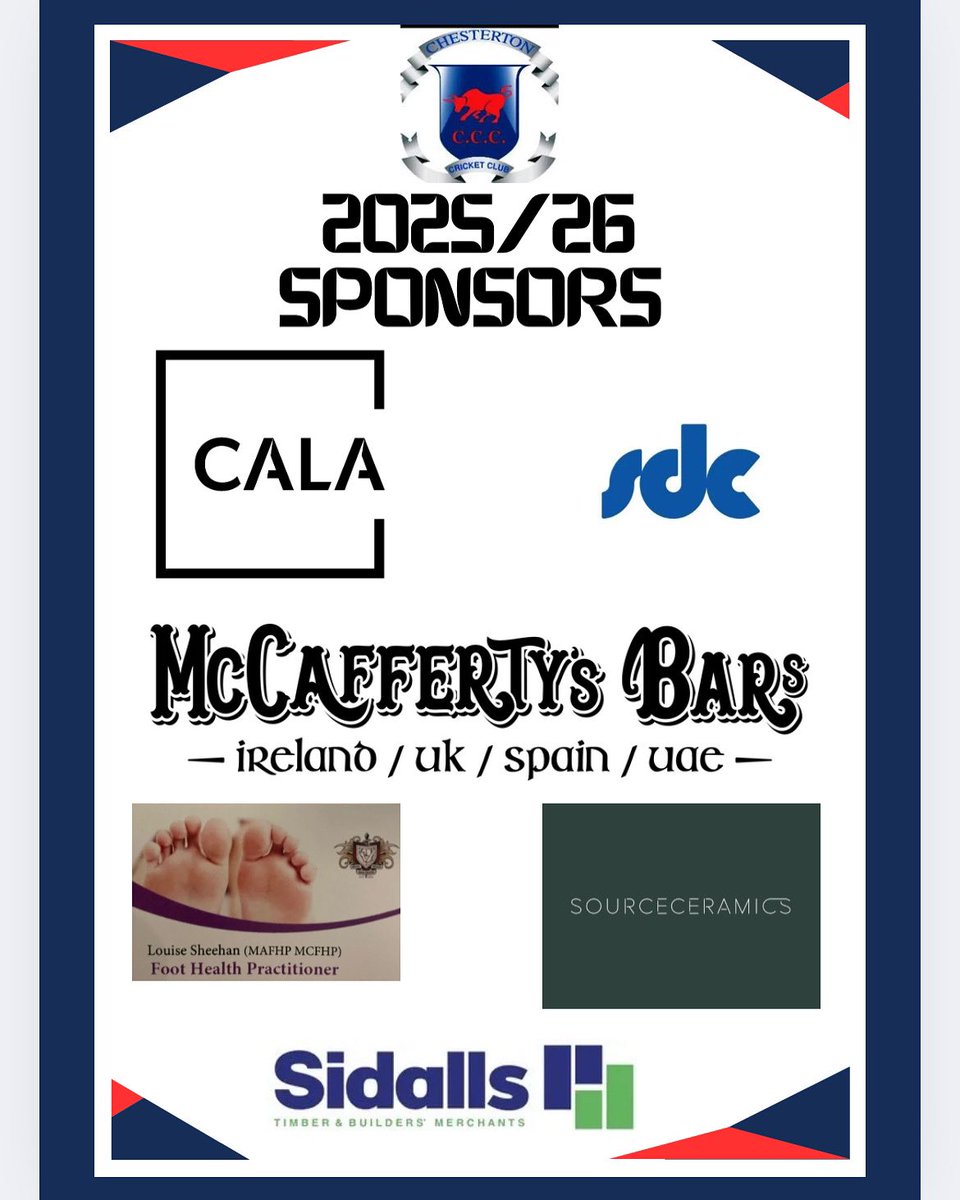 ChestertonII's tweet image. We are BACK! And this year with 2 teams instead of 1 so expect double the action and double the village! starting off we would like to say a huge thankyou to all our sponsors, without these guys we wouldn’t be able to run as smoothly as we do 🏏☀️