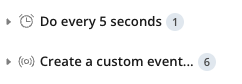 Dear <a href="/bubble/">Bubble</a>, these should say 'Do every x seconds' and 'Custom event is triggered'