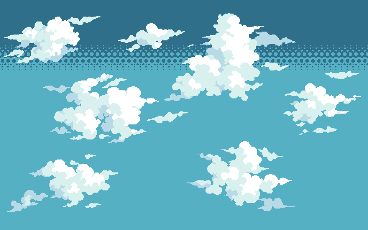 PastelZel's tweet photo. Some clouds and other fast practice pieces I made for no reason in particular.

#pixelart https://t.co/aXkBAnDlaO