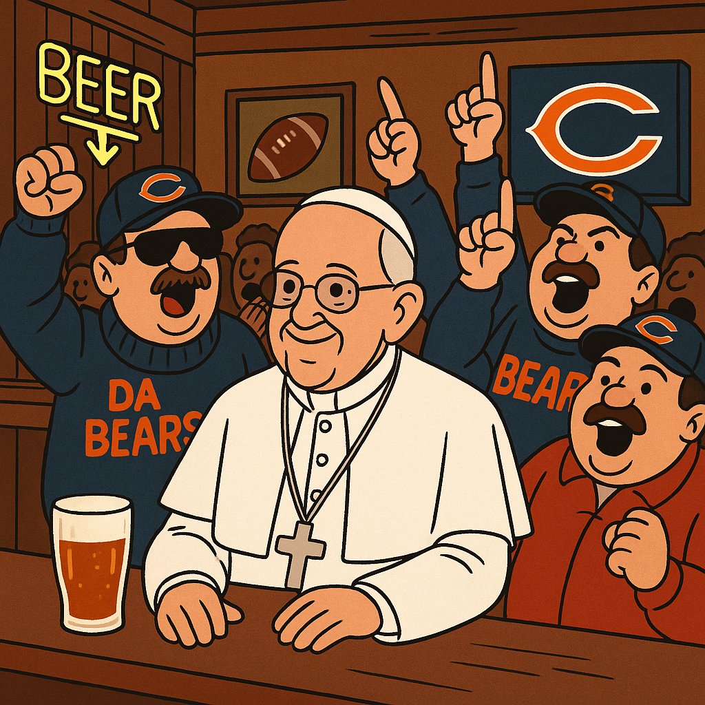 dslow's tweet image. @nbcsnl you know what to do #superfans #dabears    #dapope