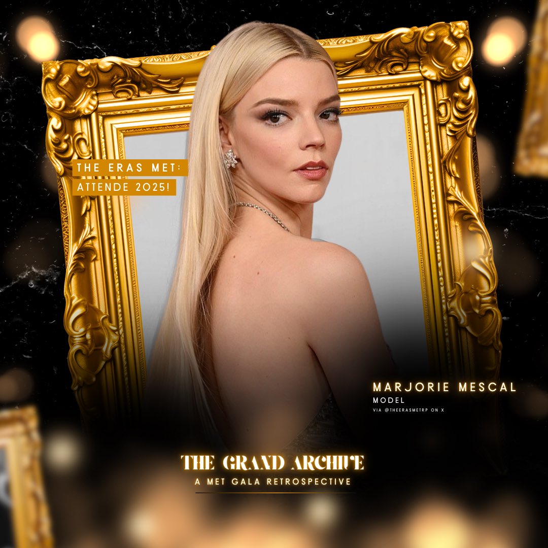 𝗧𝗵𝗲 𝗘𝗿𝗮𝘀 𝗠𝗲𝘁 ᴿᴾ • Fashion Gala!
Search for ›  𝗧𝗵𝗲 𝗚𝗿𝗮𝗻𝗱 𝗔𝗿𝗰𝗵𝗶𝘃𝗲: A Met Gala Retrospective!

𝗠𝗮𝗿𝗷𝗼𝗿𝗶𝗲 𝗠𝗲𝘀𝗰𝗮𝗹 (<a href="/ivyinechoes/">🐻</a>) confirms her attendance for The Eras Met this Friday, May 09. © #TheErasMetRP