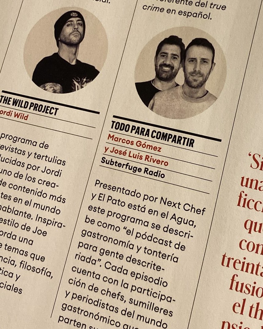 ¿Qué pasa si la revista <a href="/Forbes_es/">Forbes_es</a> te mete entre los 50 mejores podcasts? 
No sabemos muy bien qué hacer.