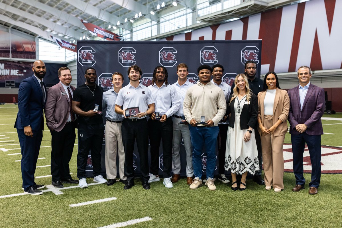 Congrats to our Spring 2025 ⁦<a href="/GamecockFB/">Gamecock Football</a>⁩ graduates 🎓 

1. Highest team GPA last semester in the HISTORY of the program  ✅ 

2. 85 graduates &amp; counting since our staff arrived in the spring of 2021 ✅ 

🤙🏻 📚 🏈