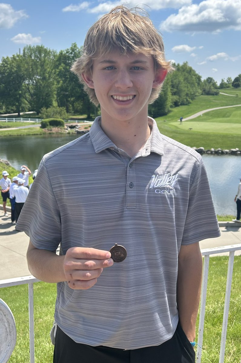 Congratulations to <a href="/BrodyMagnon/">Brody Magnon</a> for finishing All-District and qualifying for the State Tournament.  Brody fired a 1 over 73 today and will compete at Rivercut in Springfield May 19-20!