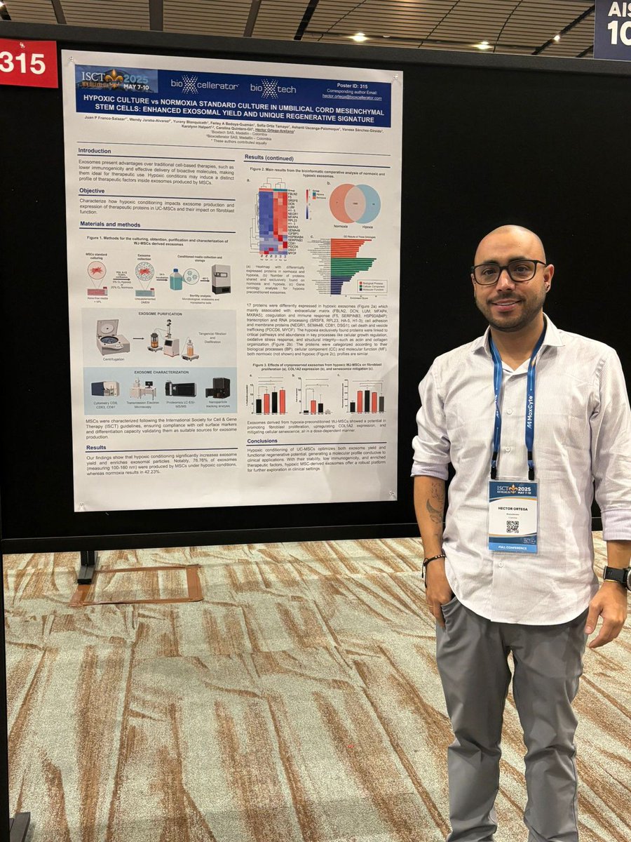 Day 1 at #ISCT25 

We’re proud to present 5 cutting-edge posters tackling diabetes, ED, IBD, MSC culture &amp; more. Stop by to meet the team and see how #BioXcellerator is raising the standard in regenerative medicine.

Let’s connect!
brnw.ch/21wSvRU