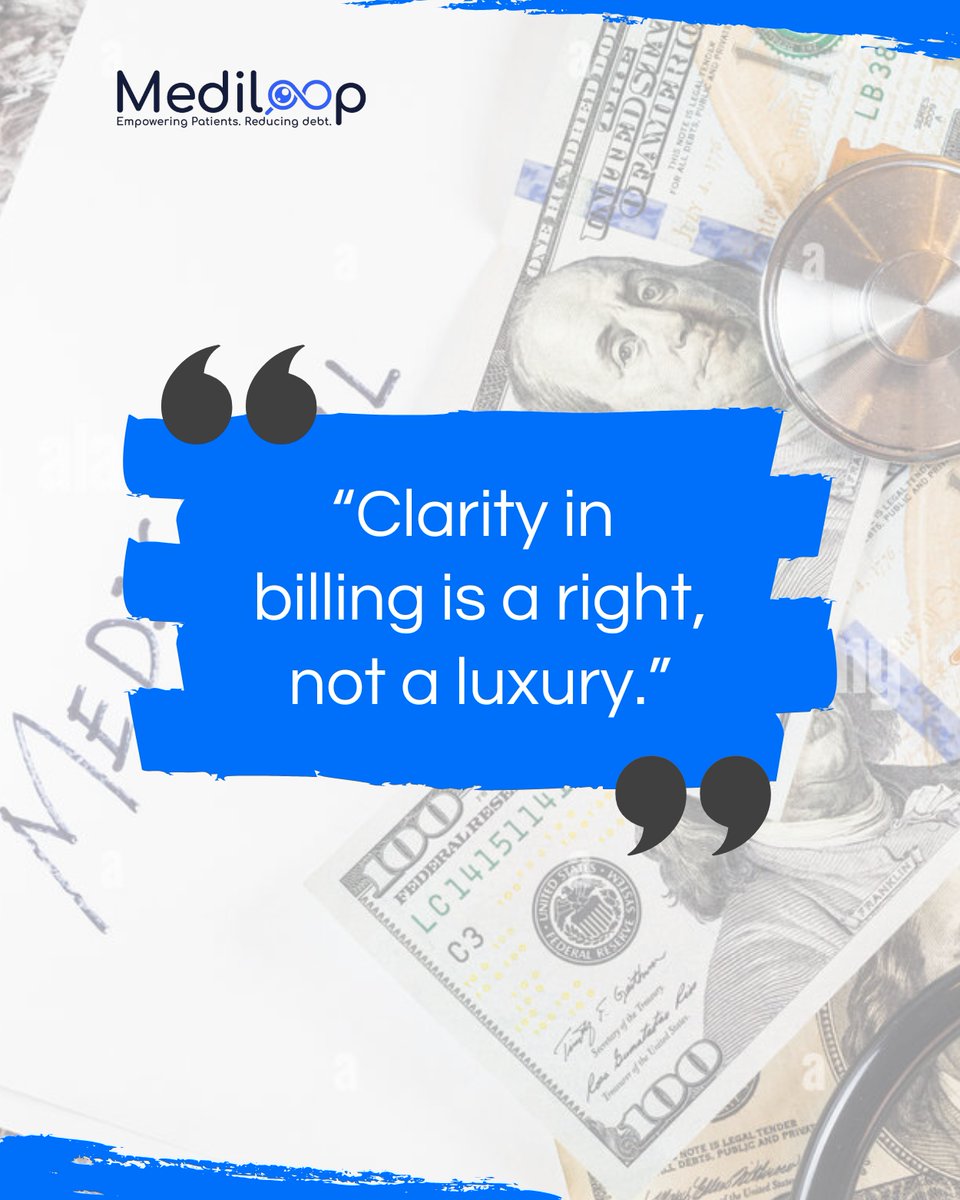 medi_loop's tweet image. Transparency isn’t a nice-to-have. It’s a necessity. At MediLoop, we’re working to make it the norm. 🧾

#MedicalBills #HealthcareAI #HealthTech #DigitalHealth #AIinHealthcare
#MedicalDebt #MedicalBilling #MedicalExpenses #FinancialFreedom #CreditRepair #DebtFree #InsuranceHelp
