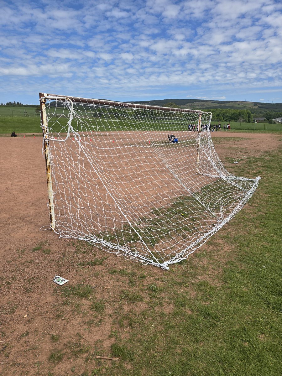 Our P7 stationery shop, 'Sharpen', has funded the purchase of a brand new football net for the playground! Thank you to everyone for the continued support of the P7 enterprise project! #financialeducation #enterprise