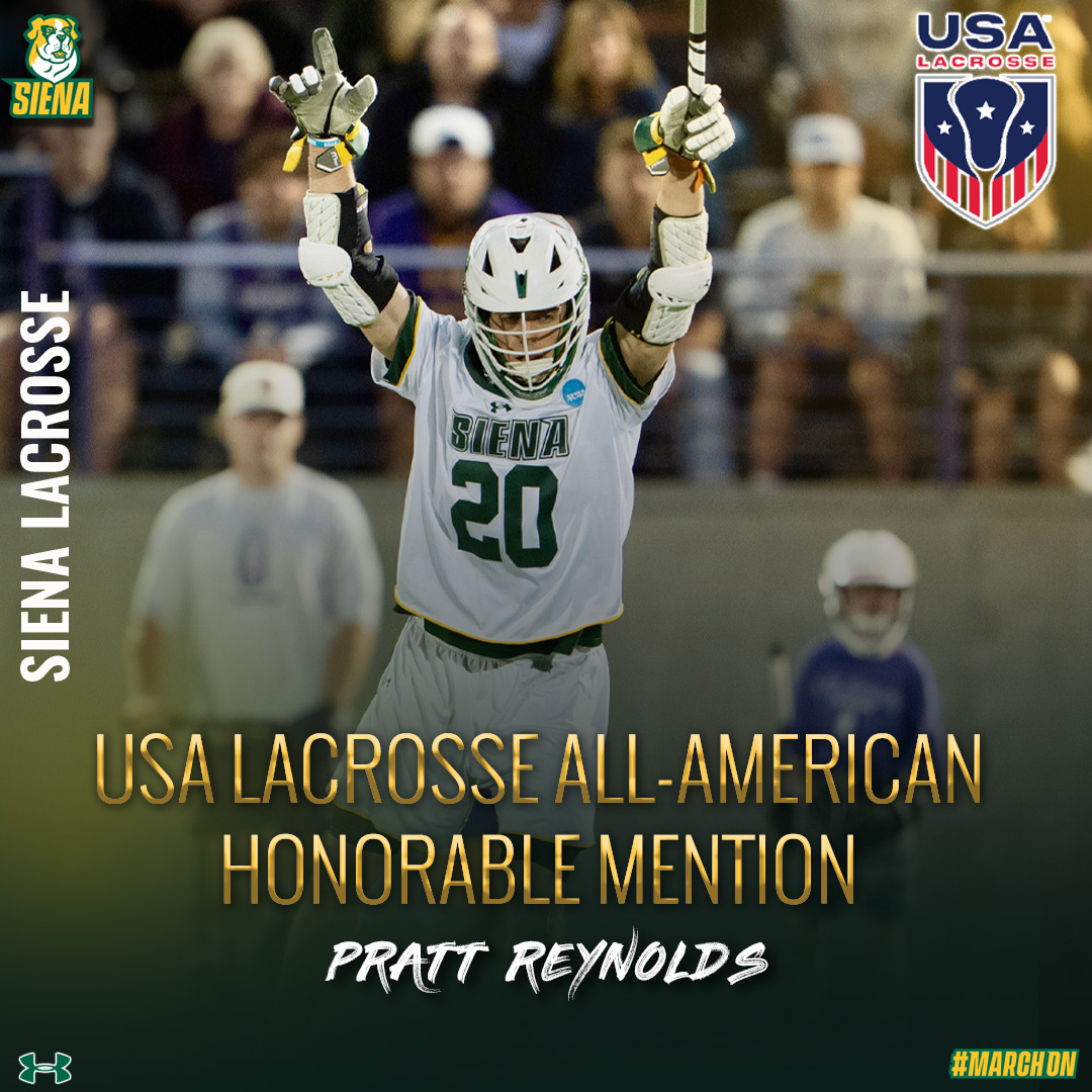 Siena Lacrosse (@sienalacrosse) on Twitter photo 🥍 🏅 <a href="/SienaLacrosse/">Siena Lacrosse</a> Reynolds Named USA Lacrosse Honorable Mention All-American 👏 👏 👏
📰 shorturl.at/3kB64
#MarchOn x #BringtheJuice x #MAACLAX x #NCAALAX 🥍 🏅 <a href="/SienaLacrosse/">Siena Lacrosse</a> Reynolds Named USA Lacrosse Honorable Mention All-American 👏 👏 👏
📰 shorturl.at/3kB64
#MarchOn x #BringtheJuice x #MAACLAX x #NCAALAX
