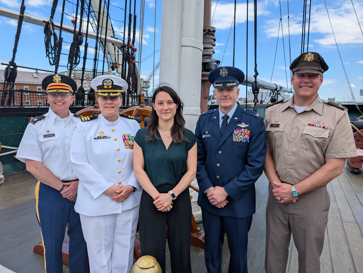 UK Defence Staff in US (@ukdefus) on Twitter photo 99-year-old WWII veteran Corporal Joseph Picard shares memories with our <a href="/RoyalMarines/">Royal Marines</a>, of embarking from Bournemouth for D-Day.
Today, aboard the USS Constitution, UK & US forces reflected on the values that united us all those years ago and continue to bind us today. #VEDay80 99-year-old WWII veteran Corporal Joseph Picard shares memories with our <a href="/RoyalMarines/">Royal Marines</a>, of embarking from Bournemouth for D-Day.
Today, aboard the USS Constitution, UK & US forces reflected on the values that united us all those years ago and continue to bind us today. #VEDay80