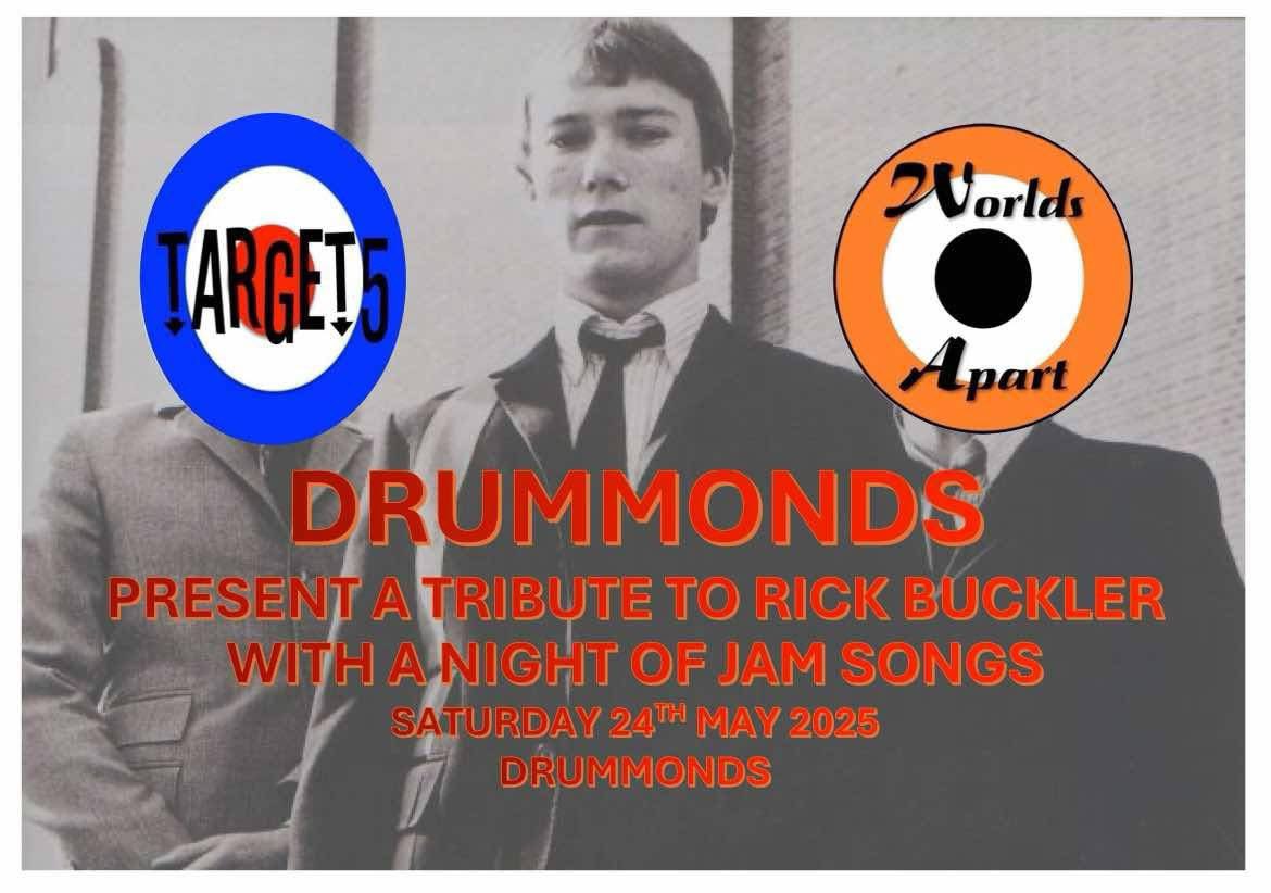Drummonds Aberdeen (@drummondsaberd1) on Twitter photo ๐๐ผ๐บ๐ถ๐ป๐ด ๐๐ฝ ๐ถ๐ป ๐ ๐ฎ๐ > Target 5 ๐ฏ
๐๐๐ซ๐ ๐๐ญ ๐ return to Drummonds on Sat24th May
๐๐๐๐จ ๐ค๐ฃ๐ ๐๐จ ๐ ๐จ๐ฅ๐๐๐๐๐ก ๐ค๐ฃ๐โฆ
Paying tribute to Rick Buckler ๐ฅ
w/ A night of Jam Songs
Doors 8pm | 18+ Gig
Grab Adv
drummondsaberdeen.com ๐๐ผ๐บ๐ถ๐ป๐ด ๐๐ฝ ๐ถ๐ป ๐ ๐ฎ๐ > Target 5 ๐ฏ
๐๐๐ซ๐ ๐๐ญ ๐ return to Drummonds on Sat24th May
๐๐๐๐จ ๐ค๐ฃ๐ ๐๐จ ๐ ๐จ๐ฅ๐๐๐๐๐ก ๐ค๐ฃ๐โฆ
Paying tribute to Rick Buckler ๐ฅ
w/ A night of Jam Songs
Doors 8pm | 18+ Gig
Grab Adv
drummondsaberdeen.com