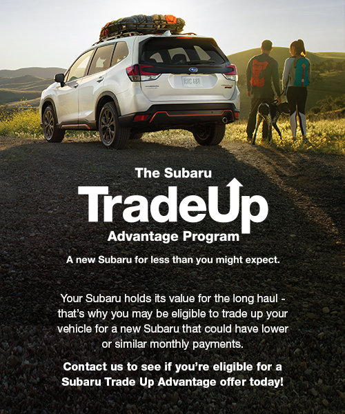 KirbySubaru's tweet image. Trade in and trade up to a new Subaru at Kirby Subaru! During the month of May, we have some incredible trade-up advantage offers that you can put towards your next vehicle purchase! 

See if you're eligible for Subaru #TradeUp today! 
bit.ly/32POuSr