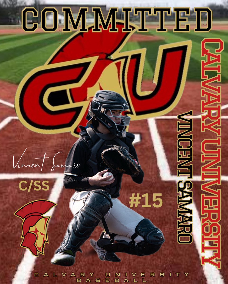 Vincent Samaro (@vincentsamaro11) on Twitter photo I am very blessed to announce my commitment to Calvary University! I would like to thank God and my parents for this opportunity and for the many more that is to come. #committed <a href="/cuwarriorball/">Calvary U Warrior Baseball</a> <a href="/MickSimpson643/">Mick Simpson</a> I am very blessed to announce my commitment to Calvary University! I would like to thank God and my parents for this opportunity and for the many more that is to come. #committed <a href="/cuwarriorball/">Calvary U Warrior Baseball</a> <a href="/MickSimpson643/">Mick Simpson</a>