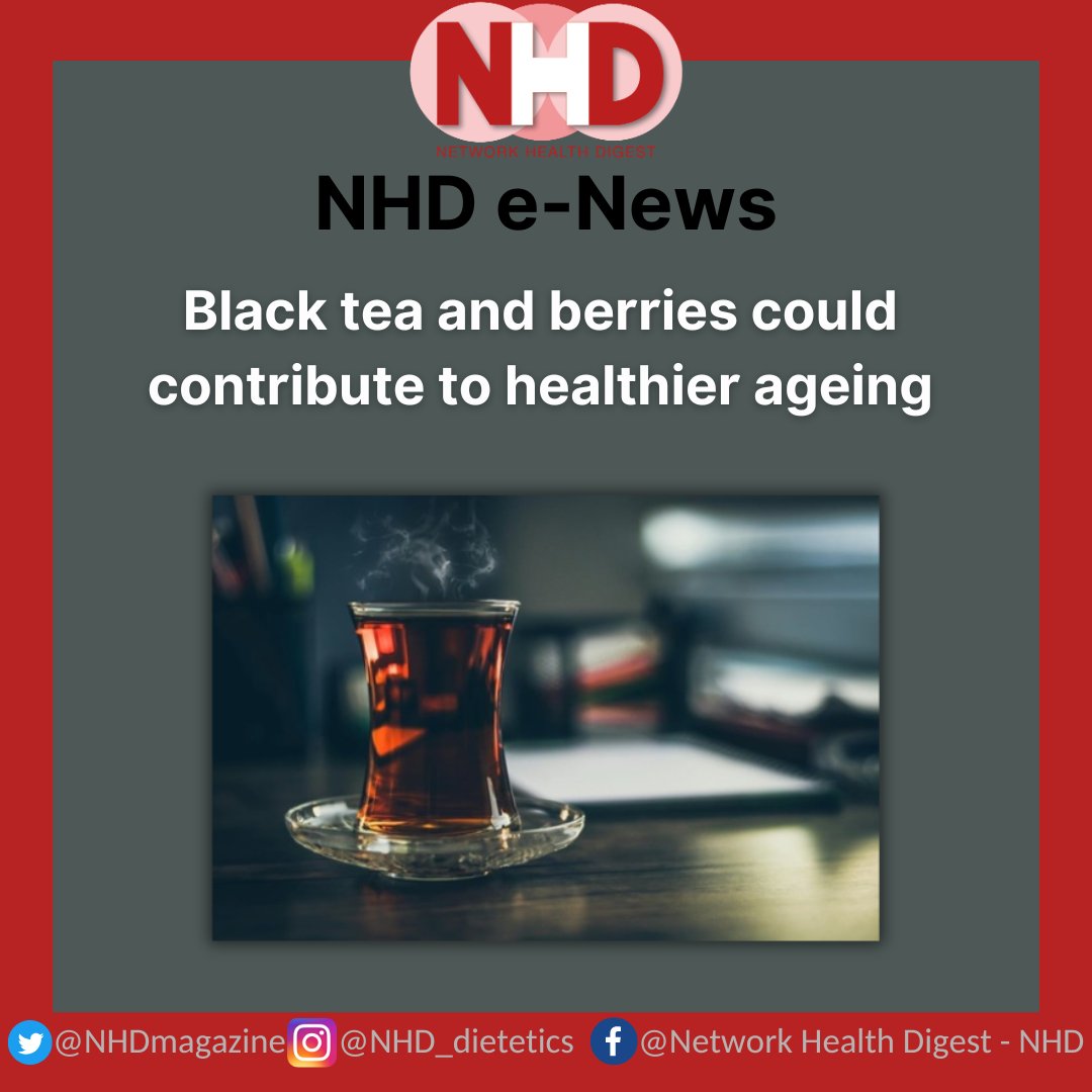 Network Health Digest (@nhdmagazine) on Twitter photo 📰 Black tea and berries could contribute to healthier ageing📰
New research has found that higher intakes of berries, black tea, citrus fruits, and apples could help to promote healthy ageing.
<a href="/EdithCowanUni/">Edith Cowan University (ECU)</a> <a href="/QUBbioscience/">School of Biological Sciences</a> 📰 Black tea and berries could contribute to healthier ageing📰
New research has found that higher intakes of berries, black tea, citrus fruits, and apples could help to promote healthy ageing.
<a href="/EdithCowanUni/">Edith Cowan University (ECU)</a> <a href="/QUBbioscience/">School of Biological Sciences</a>