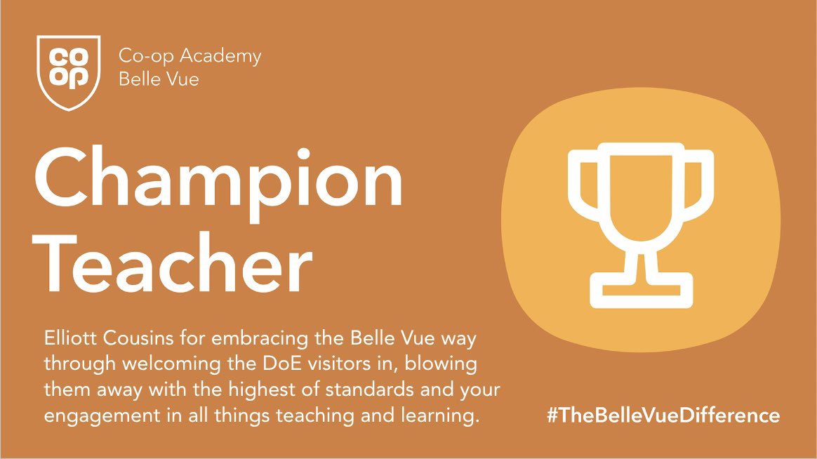 Co-op Academy Belle Vue (@coopbellevue) on Twitter photo Well done to Mr Cousins our champion teacher this week 🏆🩵
Another one of our superb trainees <a href="/_AndyGibson/">Andy Gibson</a> <a href="/MichellePeavoy/">Michelle _Peavoy</a>
#TheBelleVueDifference Well done to Mr Cousins our champion teacher this week 🏆🩵
Another one of our superb trainees <a href="/_AndyGibson/">Andy Gibson</a> <a href="/MichellePeavoy/">Michelle _Peavoy</a>
#TheBelleVueDifference