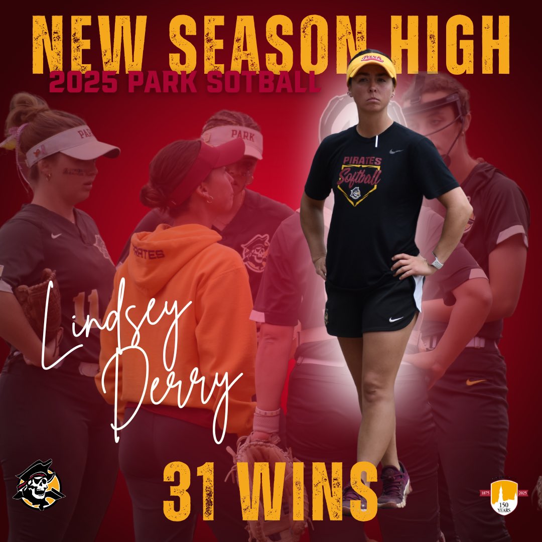 Park Pirates (@parkpirates) on Twitter photo 🥎, In her 9th season at the helm of <a href="/park_softball95/">Park Pirates Softball</a>, Head Coach Lindsey Derry reaches her personal season high in wins with 31‼️ This marks the 6th 30+ win season in 30 years of the program🏴☠️ 🥎, In her 9th season at the helm of <a href="/park_softball95/">Park Pirates Softball</a>, Head Coach Lindsey Derry reaches her personal season high in wins with 31‼️ This marks the 6th 30+ win season in 30 years of the program🏴☠️