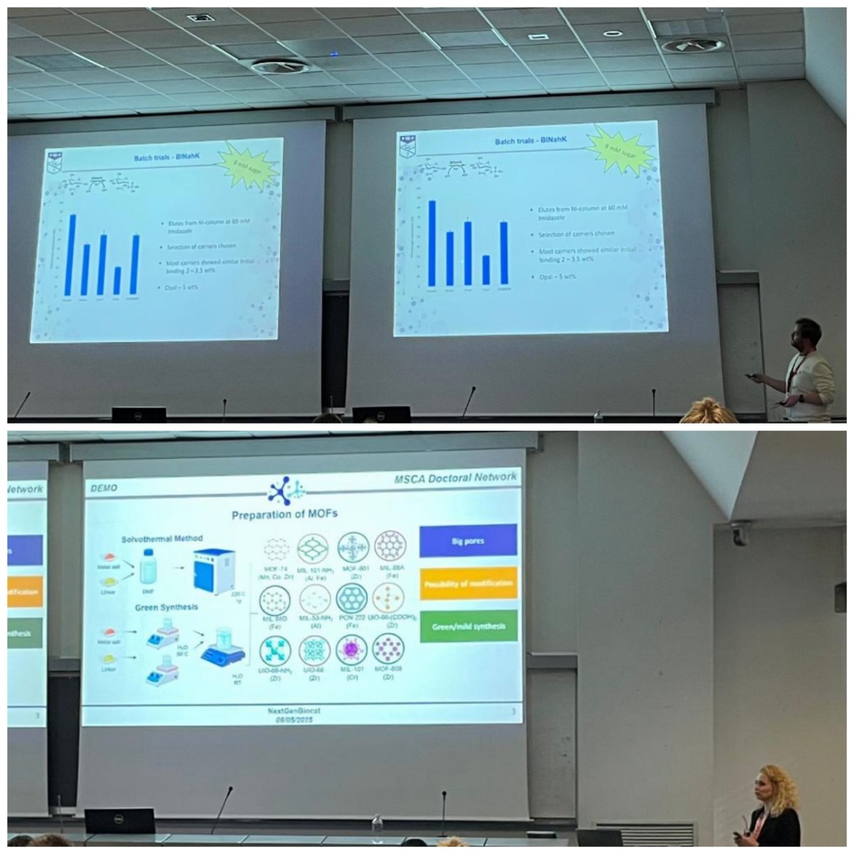 Martina_L_Contente (@ml_contente) on Twitter photo Session n. 4 Tom Roberts (Keele University) and Jana Vojcikova (University of Lille) presenting flow biocatalysis applied to UDP-sugars and immobilization of oxidation enzymes on MOF for methane-to-methanol synthesis. <a href="/NextGenBiocat/">NextGenBiocat</a> Session n. 4 Tom Roberts (Keele University) and Jana Vojcikova (University of Lille) presenting flow biocatalysis applied to UDP-sugars and immobilization of oxidation enzymes on MOF for methane-to-methanol synthesis. <a href="/NextGenBiocat/">NextGenBiocat</a>