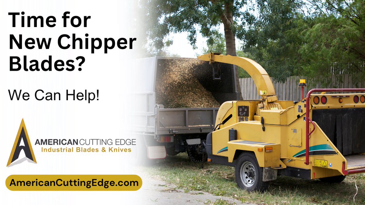 This is your friendly reminder to change your wood chipper blades! 
👉 Need to stock up?
Visit AmericanCuttingEdge.com to order today!

#treecare #treeservice #arborist #treeremoval #treetrimming #WoodChipper #ChipperBlades
