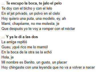 PUCP es tendencia. No sé por qué pero siempre es un buen día para demostrar que los progres son imbéciles.
Elogian a Bad Bunny por sus letras / las letras de Bad Bunny.