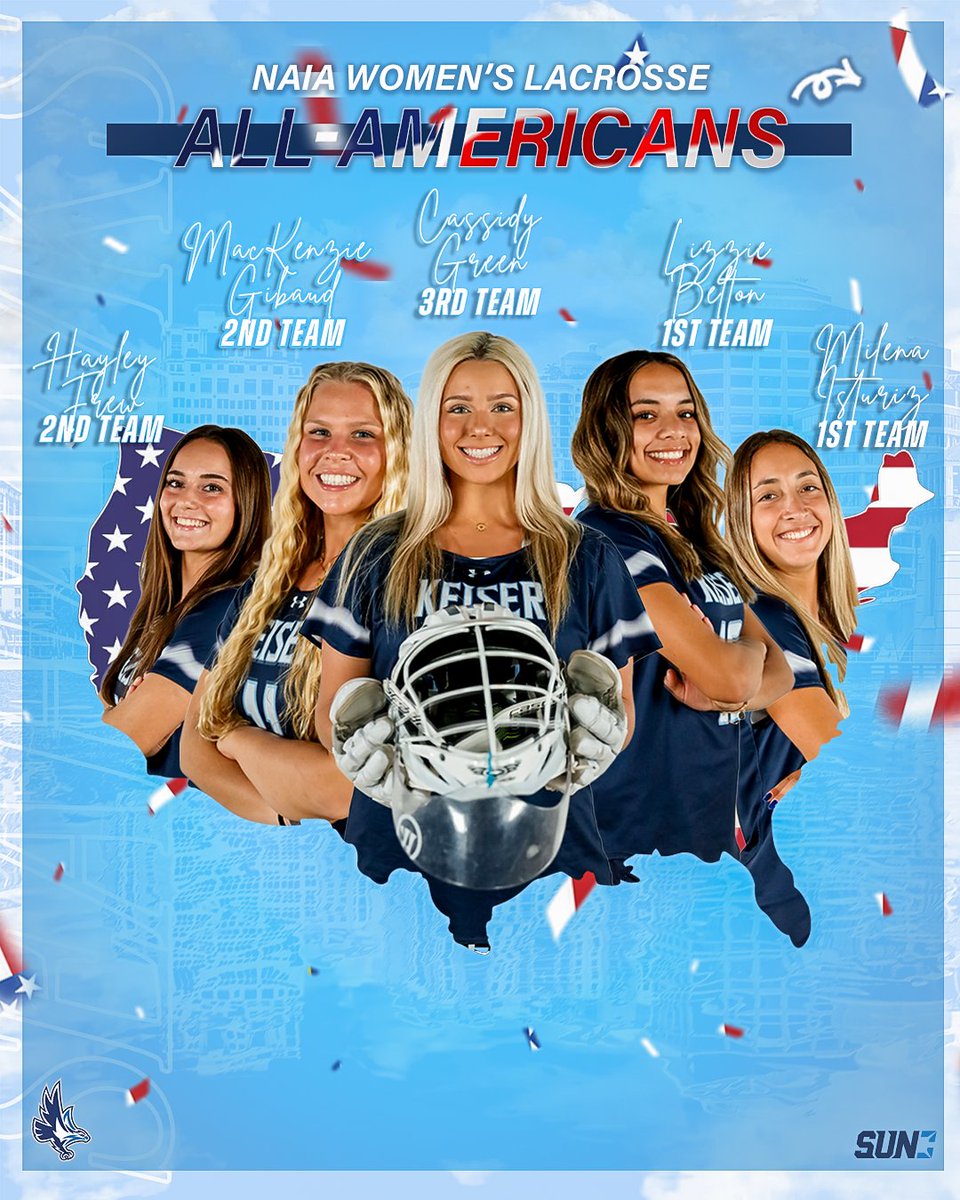 keiser_wlax's tweet image. Congratulations to our five NAIA All-Americans!
Full story: bit.ly/4d7TXUd
#DefendtheBeach
