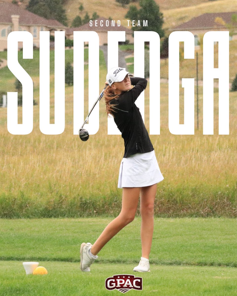 ⭐️GPAC All-Conference⭐️
➡️ Second Team ⬅️ 

🎓 Sophomore
📍 Sioux Falls, S.D. 

📰 tinyurl.com/mrxeps7y

#RollTige 🐯 | <a href="/DWUGolf_/">Dakota Wesleyan Golf</a>