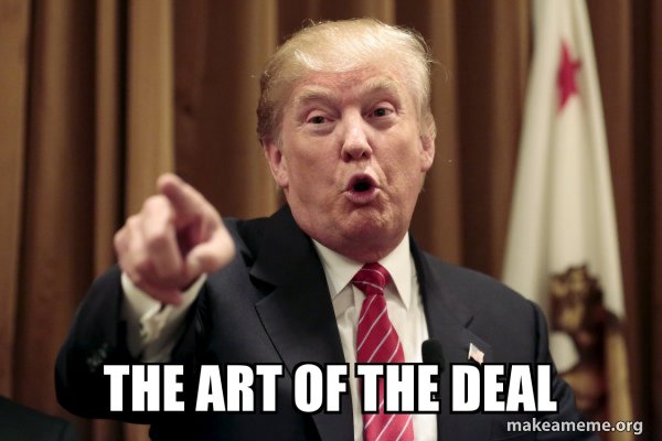 🚨 BREAKING : *TRUMP: HO MOLTI INCONTRI PREVISTI, OGNI PAESE VUOLE UN ACCORDO
L'Arte dell'Accordo