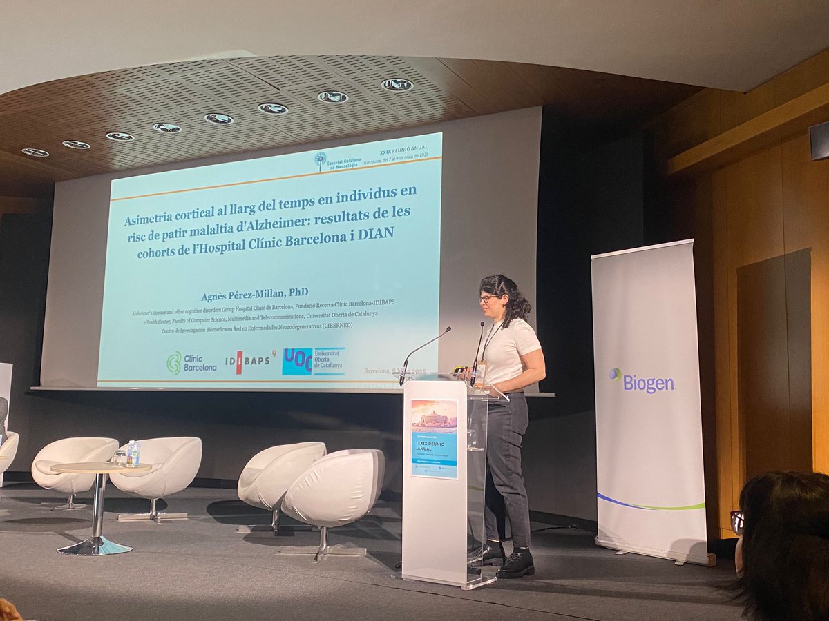 Agnès Pérez-Millan (@agnesperezmi) on Twitter photo Avui <a href="/SCatalanaNeuro/">SCatalanaNeurologia</a> presentem els resultats de l'asimetria cortical en ADAD de la cohort <a href="/hospitalclinic/">Hospital Clínic</a> i DIAN-OBS. Proporcionem evidència que l'asimetria podria ser un biomarcador potencial per la detecció i seguiment de l'ADAD <a href="/Alz_ClinicBCN/">Unitat d’Alzheimer i altres Trastorns Cognitius</a> <a href="/idibaps/">IDIBAPS</a> <a href="/UOCuniversitat/">UOCuniversitat</a> <a href="/UOCeimt/">UOC: Informática, Multimedia y Telecomunicación</a> Avui <a href="/SCatalanaNeuro/">SCatalanaNeurologia</a> presentem els resultats de l'asimetria cortical en ADAD de la cohort <a href="/hospitalclinic/">Hospital Clínic</a> i DIAN-OBS. Proporcionem evidència que l'asimetria podria ser un biomarcador potencial per la detecció i seguiment de l'ADAD <a href="/Alz_ClinicBCN/">Unitat d’Alzheimer i altres Trastorns Cognitius</a> <a href="/idibaps/">IDIBAPS</a> <a href="/UOCuniversitat/">UOCuniversitat</a> <a href="/UOCeimt/">UOC: Informática, Multimedia y Telecomunicación</a>