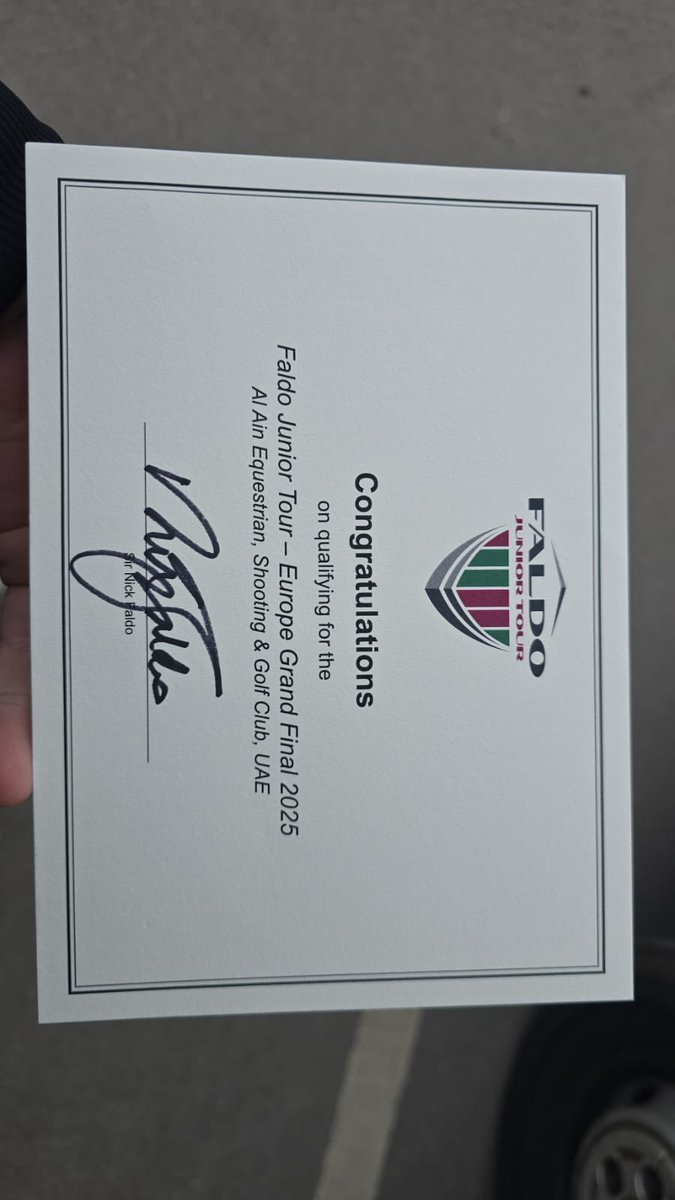 Congratulations to Callum Hook on winning the ITC title. Callum has also one a space on the Faldo Junior Tour. Well done Callum, you are a great example to future student athletes.
