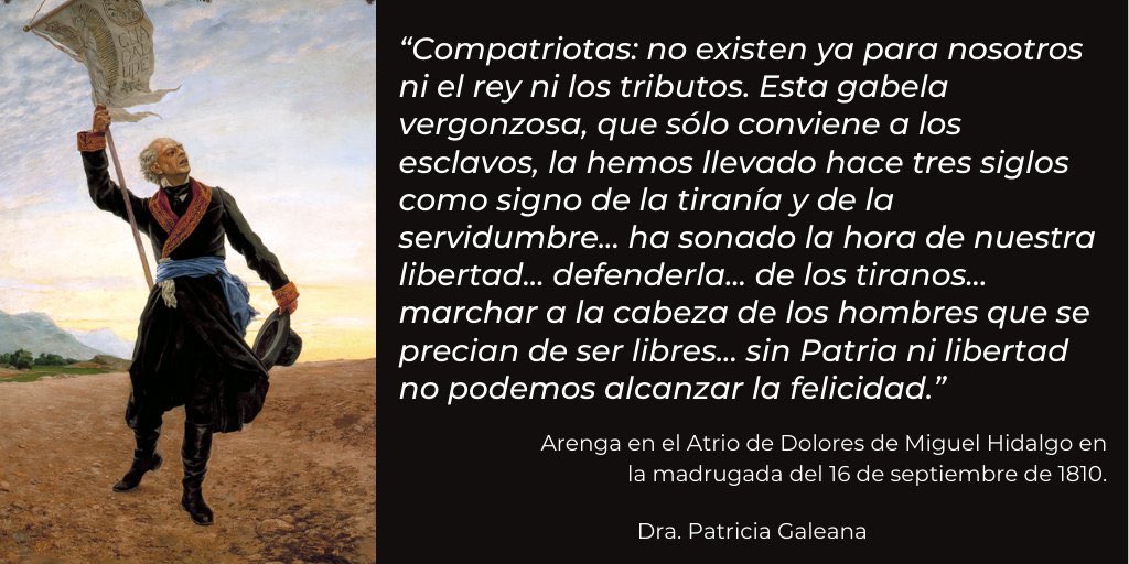 272 aniversario del natalicio de Miguel Hidalgo y Costilla, líder de la revolución insurgente, justamente reconocido como el Padre de la Patria.
Hidalgo abolió la esclavitud por vez primera en el continente americano, estableció el primer gobierno insurgente en Guadalajara.