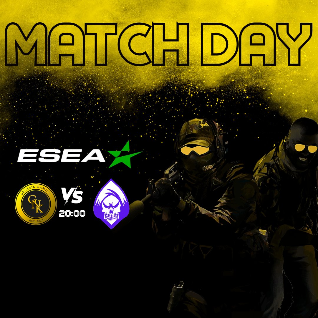 🎖️MATCH DAY l CS2🎖️

🏆<a href="/ESEA/">ESEA League</a> 
⏰20:00h🇪🇸
🆚REBELWERK5
⚖️✅6-3❌
📺twitch.tv/kar_chic
🎙️<a href="/KarenMusto7/">Kar_Chic</a> 
📡twitch.tv/genesikgaming

#WeAreJustOne💛🖤