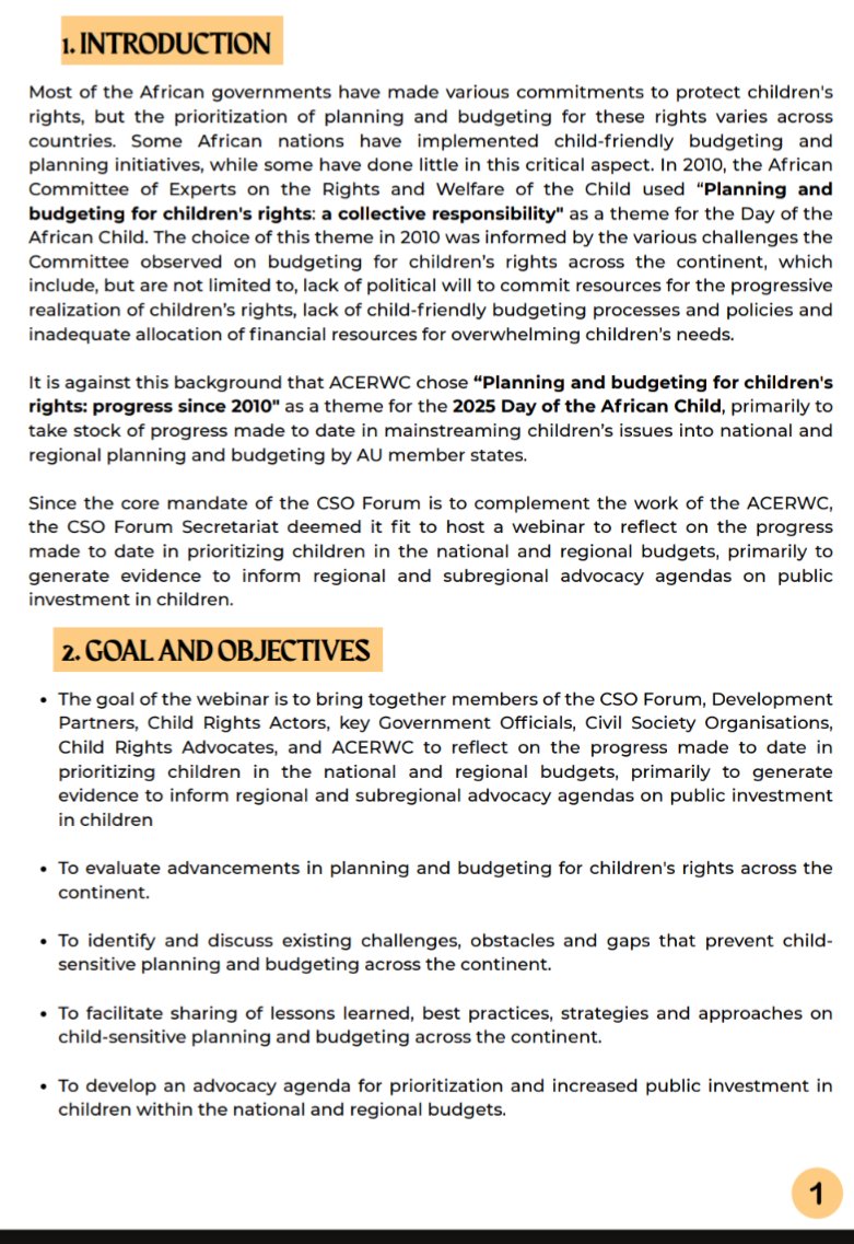 ACERWC_CSOForum's tweet image. Good Evening.
We are happy to invite you to participate in our upcoming webinar on "A Call to Prioritize Children's Rights in Planning and Budgeting." The webinar will take place on the 📅 15th of May, 2025 from 🕛 12:00 PM East Africa Time.