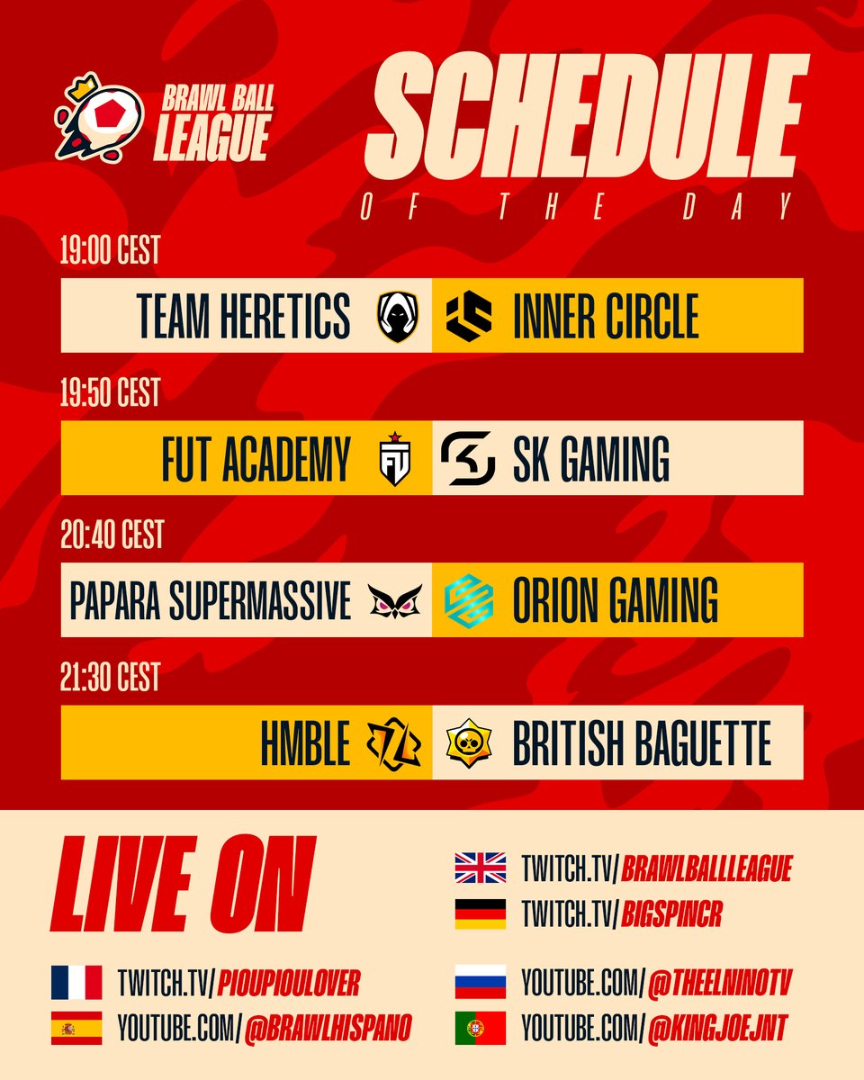 LAST DAY BEFORE PLAYOFFS, 19:00 CEST 📢