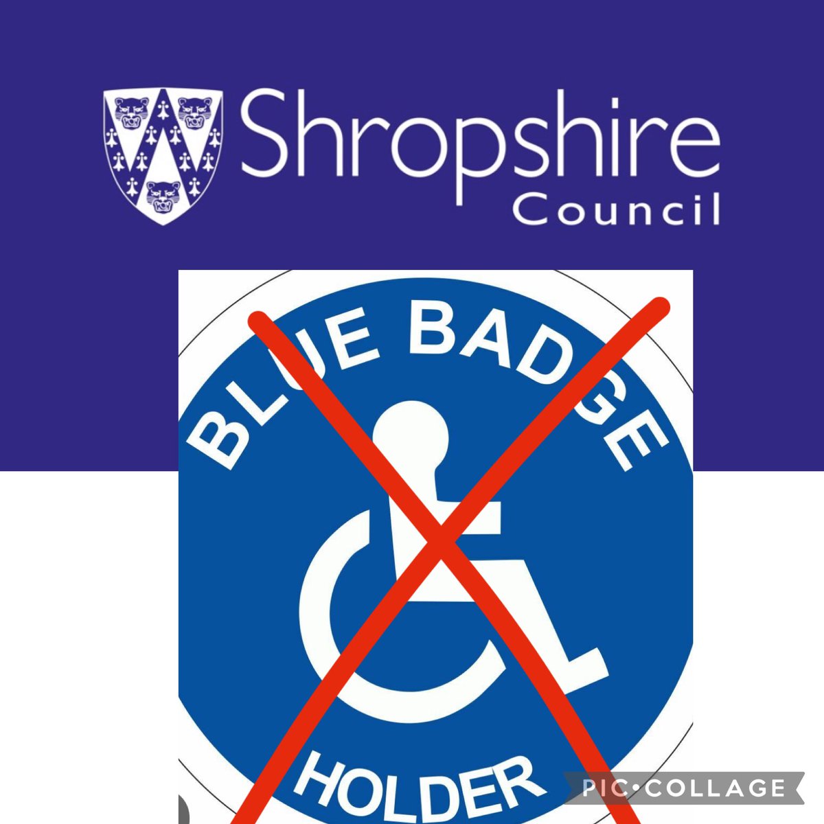 Disgraceful <a href="/ShropCouncil/">Shropshire Council</a> Applied for blue badge for dad, 89, he regularly visits hospital, only walks a few ft, has a pace maker/breathing/back issues. You said - INSUFFICIENT EVIDENCE, we have 28 days to prove he REALLY NEEDS IT. We’re not asking for money, just easier access
