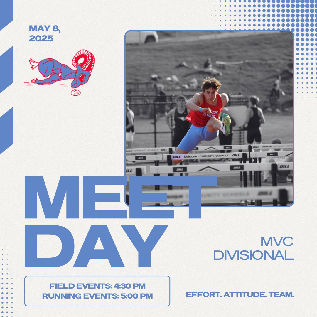 MEET DAY!!
📍Xavier HS, Cedar Rapids
🎟️ tickets.gobound.com/tickets/events…
📊 results.wayzatatiming.com/meets/52233