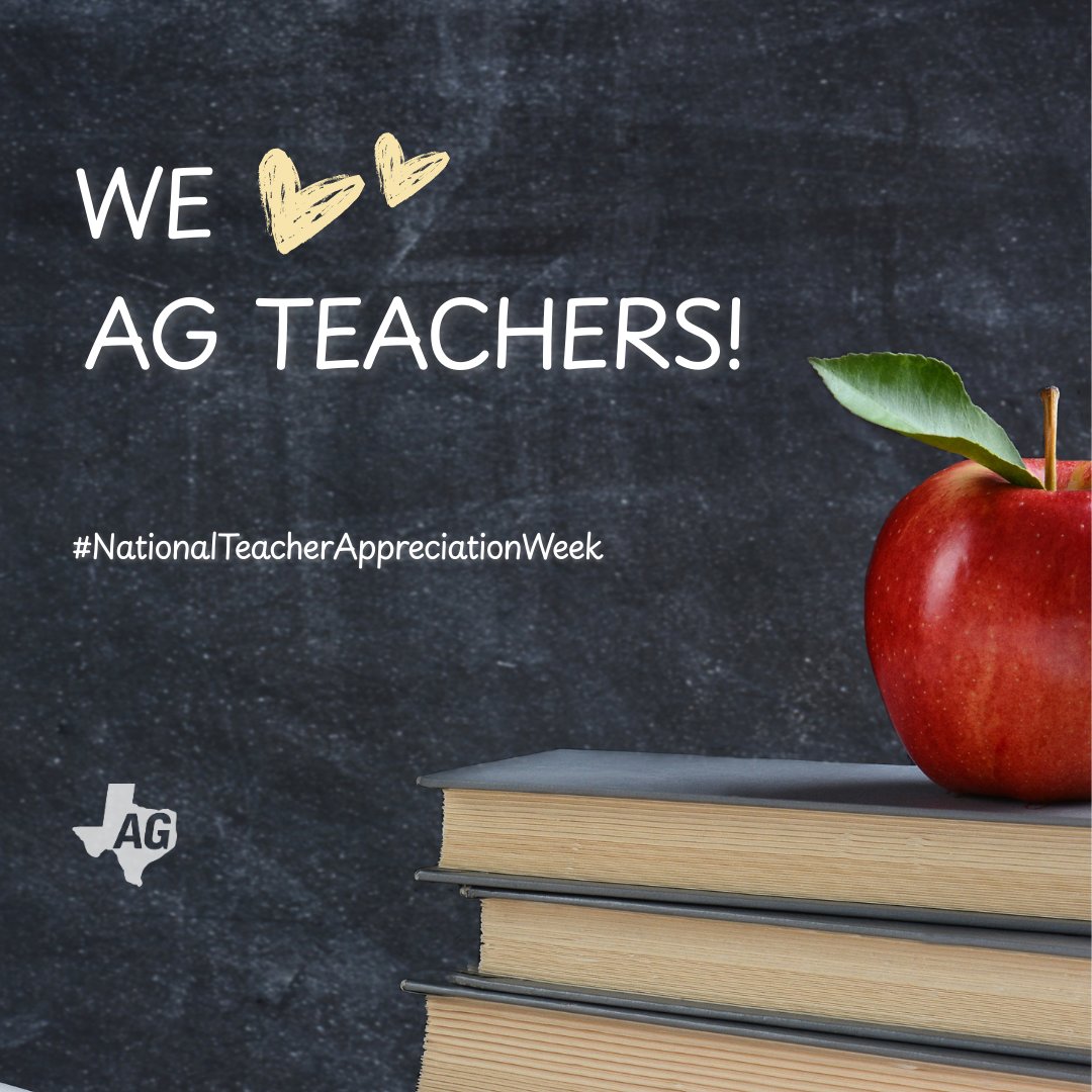 We couldn't let National Teacher Appreciation Week pass without giving a special shoutout to all the amazing ag teachers! Thank you for all you do to teach the future generation of ag leaders.

#NationalTeacherAppreciationWeek