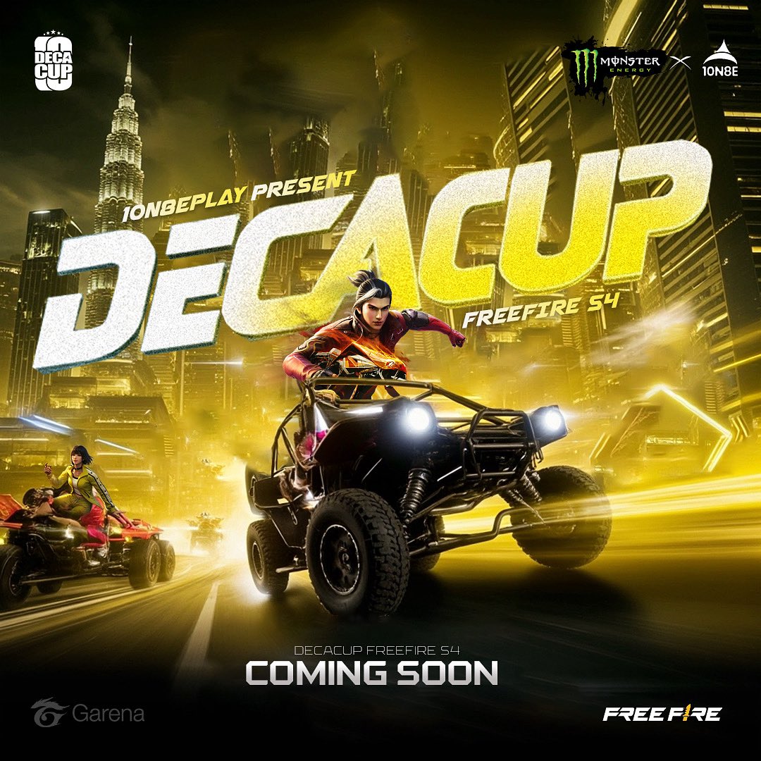 10N8EPLAY's tweet photo. 10N8E DECA CUP: FREE FIRE S4 is loadingโฆ
Expect crazier plays, bigger energy, and nonstop action.
#FreeFire #IncursionS4 #Esports #10n8eplay
#MonsterEnergy #MonsterEnergy10N8E https://t.co/PslsgRBJ37
