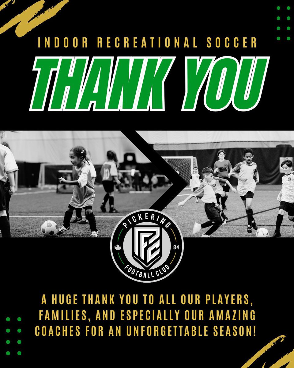 🏁 Indoor Rec Season Wrap-Up 🏁

🙌⚽ A huge THANK YOU to all our players, families, and especially our amazing coaches for an unforgettable season! Your energy, commitment, and love for the game made it all possible.

#PFCProud #DestinationClub