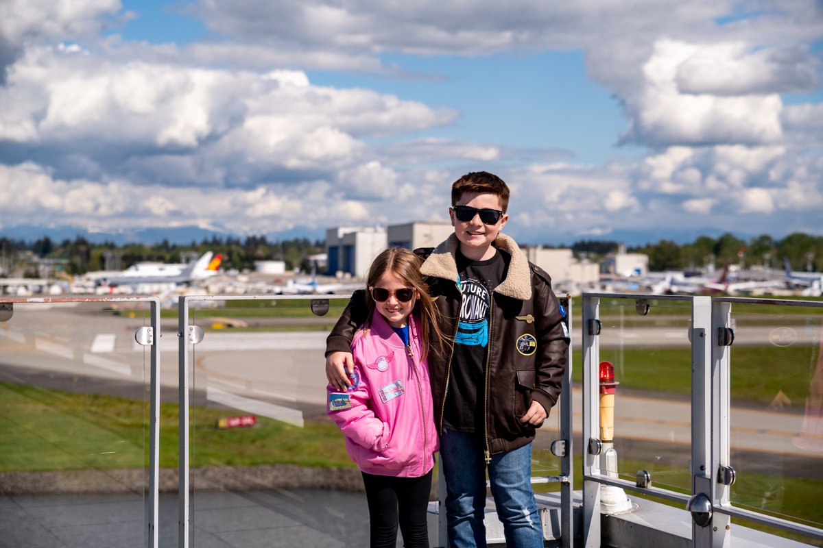 Check out our Sky Deck while you are here for the Boeing Everett Factory Tour. Enjoy panoramic views of the North Cascades and the daily take off ✈️ and landing activity at Snohomish County’s largest airport. 🤩

#BoeingFoF