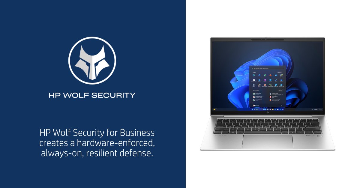 With HP Wolf Pro Security businesses can protect against cyber threats without disrupting productivity. Using advanced tools like AI-powered antivirus and hardware-enforced isolation, Wolf Pro Security shields users from phishing and ransomware attacks​. imptr.io/ane3qg