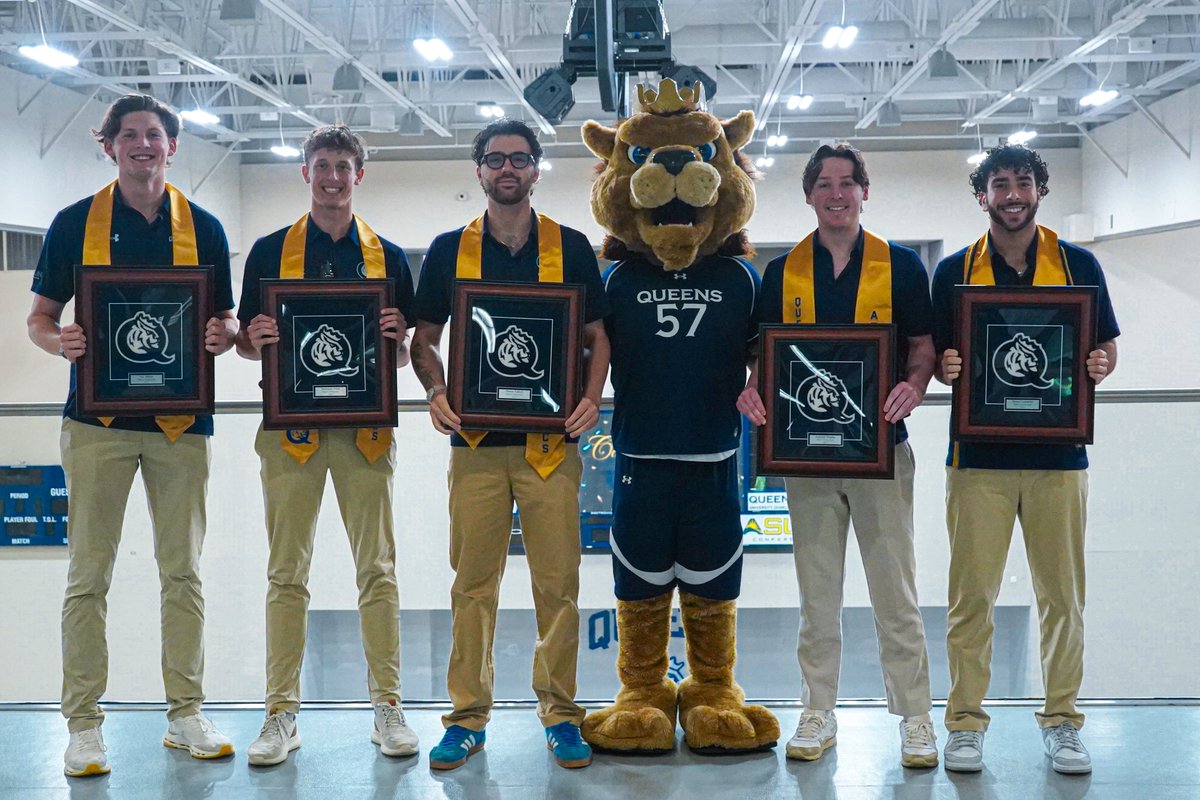 From first serve to final point, you’ve left your mark on Queens men’s volleyball. 👑 

Congratulations once again, seniors! The legacy lives on!

#RoyalsRise | #QUeenCity | #CLT