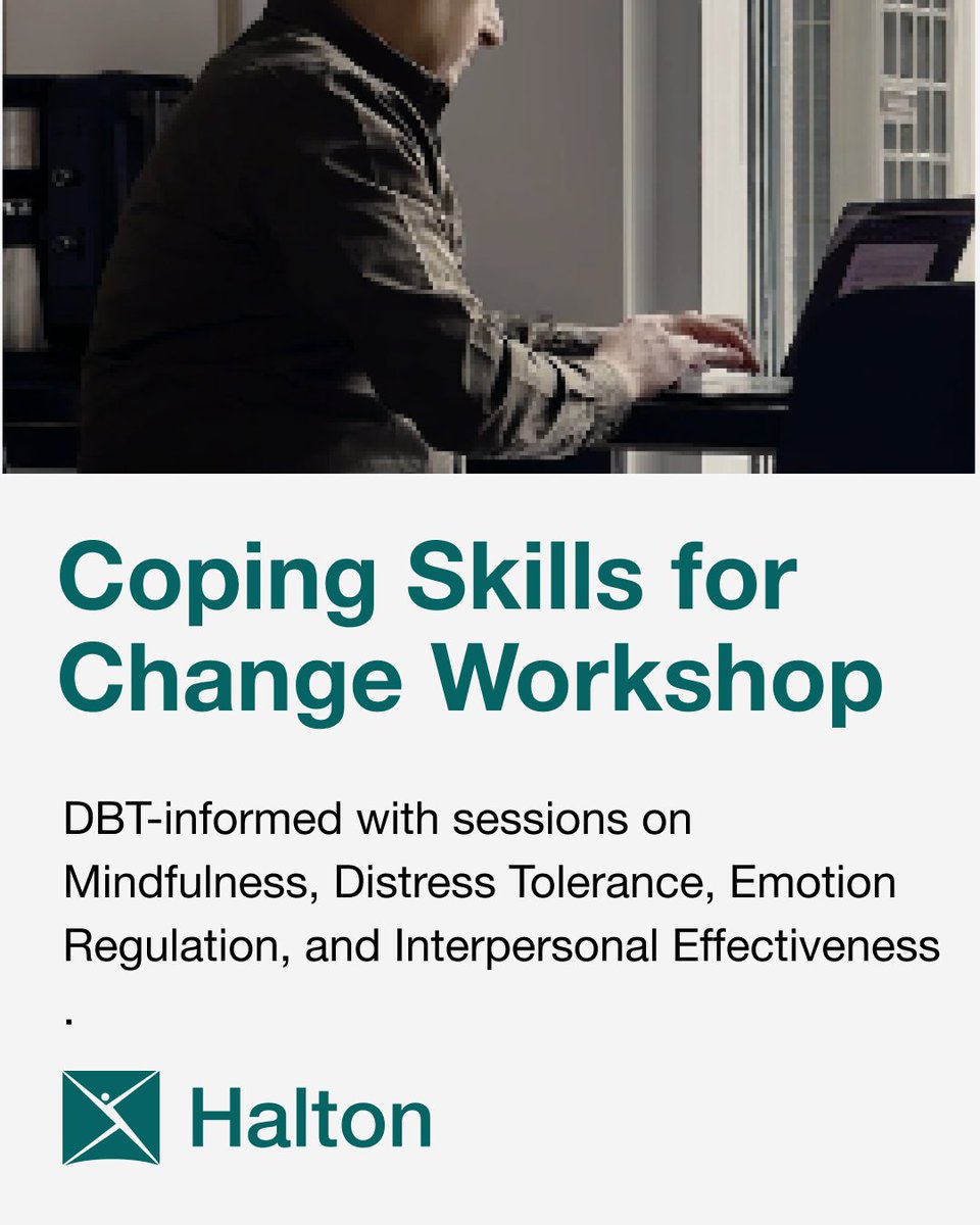 REMINDER: We have new dates for our DBT-informed workshops with sessions on Mindfulness, Distress Tolerance, Emotion Regulation, and Interpersonal Effectiveness skills. Read more and register: tinyurl.com/f3njdufp